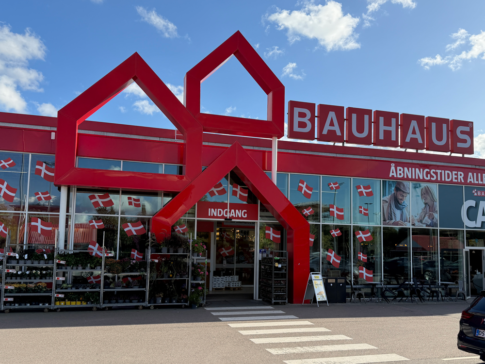 Facadebillede af Bauhaus Glostrup