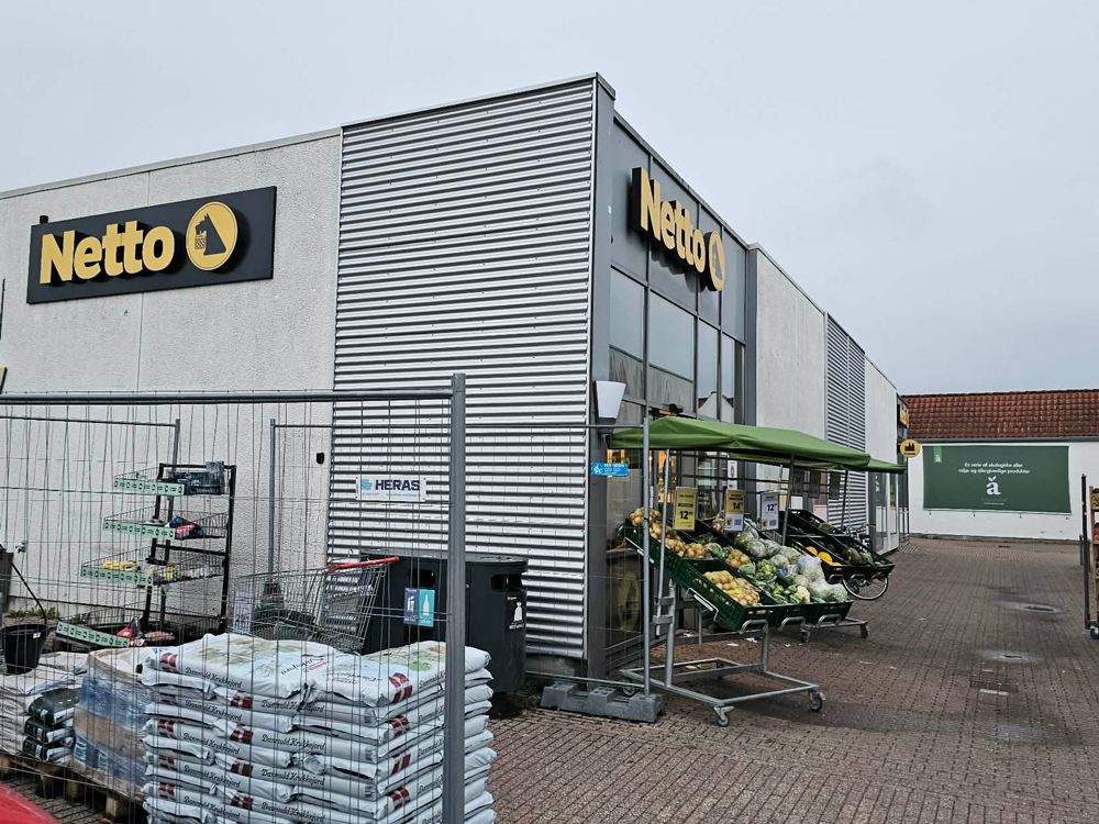 Facadebillede af Netto Havdrup