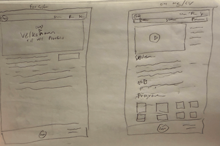 Sketch af hjemmeside